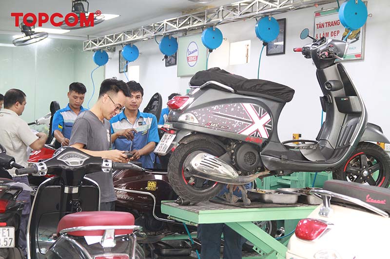 Dịch vụ sửa chữa xe vespa LX uy tín Thành Phố Hồ Chí Minh  Phiscootershop