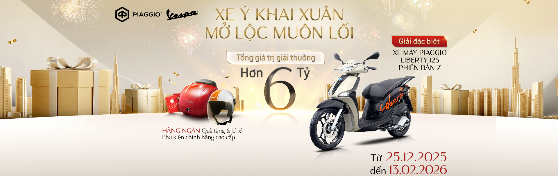 Chương trình: Xe Ý khai xuân mở lộc muôn lối
