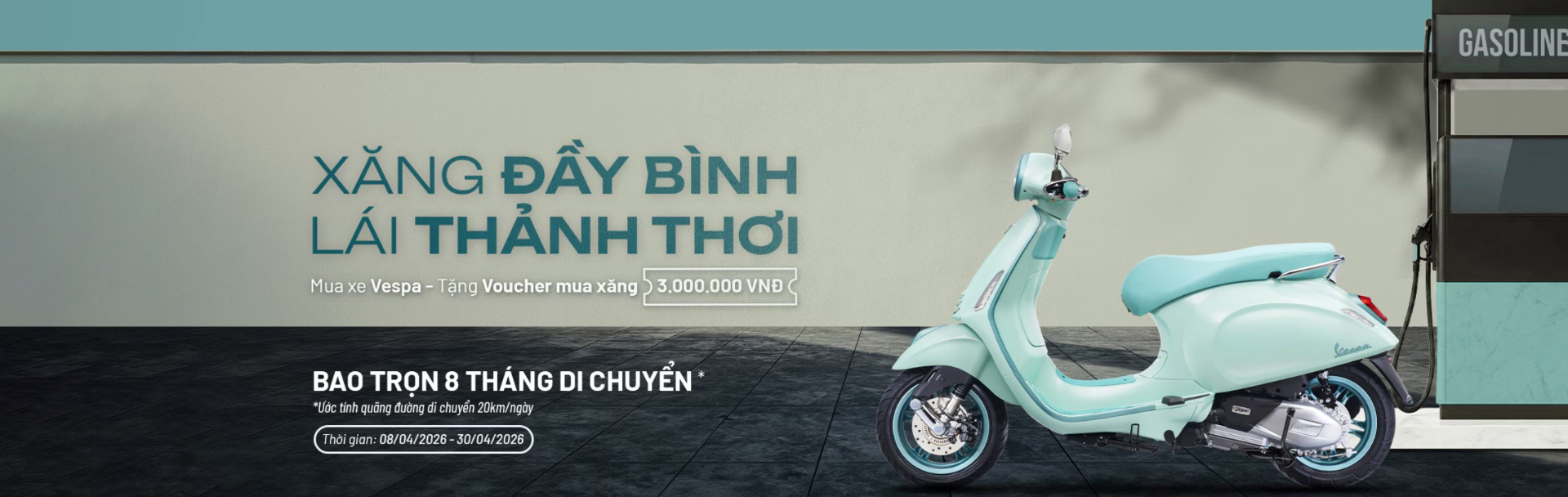 Xăng đầy bình – Lái thảnh thơi